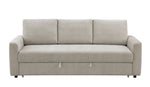 Leira Beige Linen Pull Out Sleeper