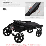PawHut Foldable Doggy Stroller for Medium Large Dogs and Cats