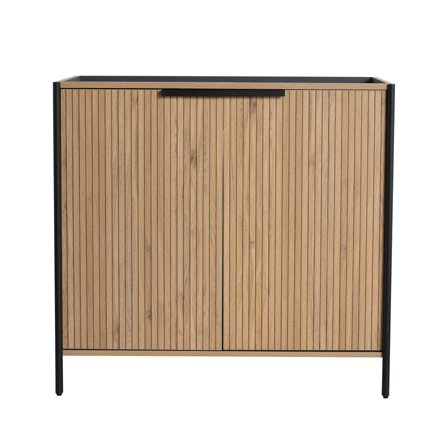 Contemporary Freestanding Bathroom Vanity With Adjustable Shelves