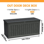 260 Gallon Large Outdoor Storage XXL Deck Box