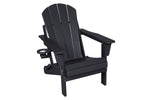 Folding Adirondack Chair with Side Table, 3-Piece Set