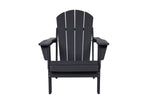 Folding Adirondack Chair with Side Table, 3-Piece Set