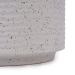 2 Pieces Ceramic Flowerpot Set, Milk White