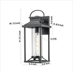 Outdoor Porch Lights Textured Black Exterior Lighting Fixtures Wall Mount