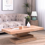 Modern Rustic Coffee Table – Rectangular Wood Center Table