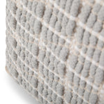 Noreen Square Pouf Light Blue White