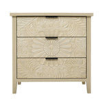 3 Drawer Cabinet - Natural Wood Finish