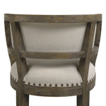 Paris 26.5' Farmhouse Counter Height Bar Stool with Backrest