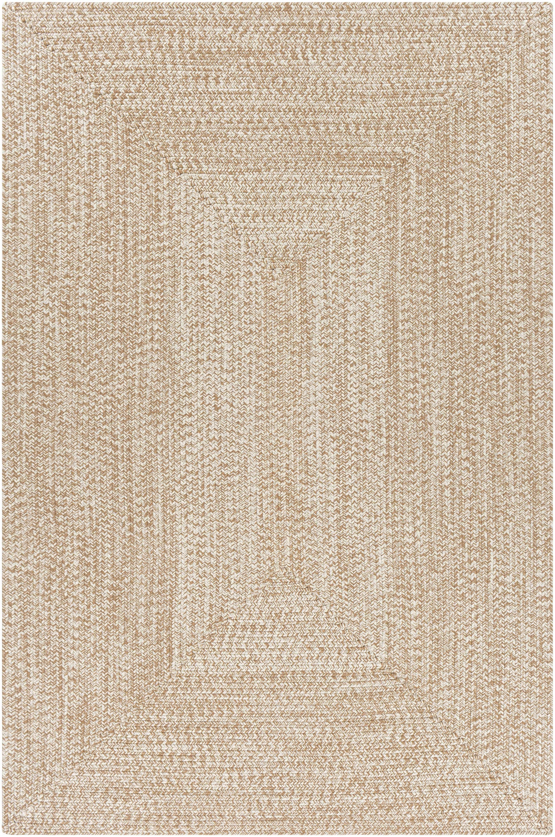 Cream Braided Faux Jute Outdoor Rug