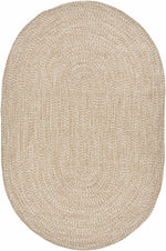 Cream Braided Faux Jute Outdoor Rug