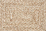 Cream Braided Faux Jute Outdoor Rug