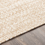 Cream Braided Faux Jute Outdoor Rug