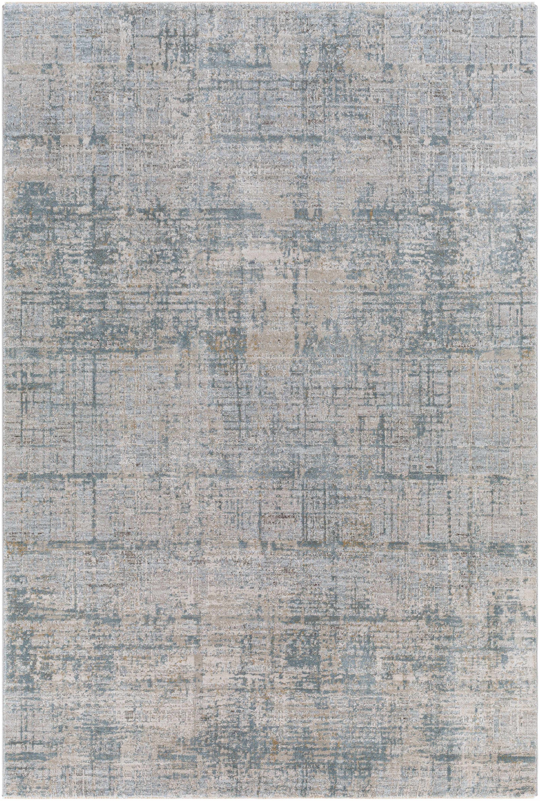 Fallin Gray Thick Luxe Abstract Striped Rug