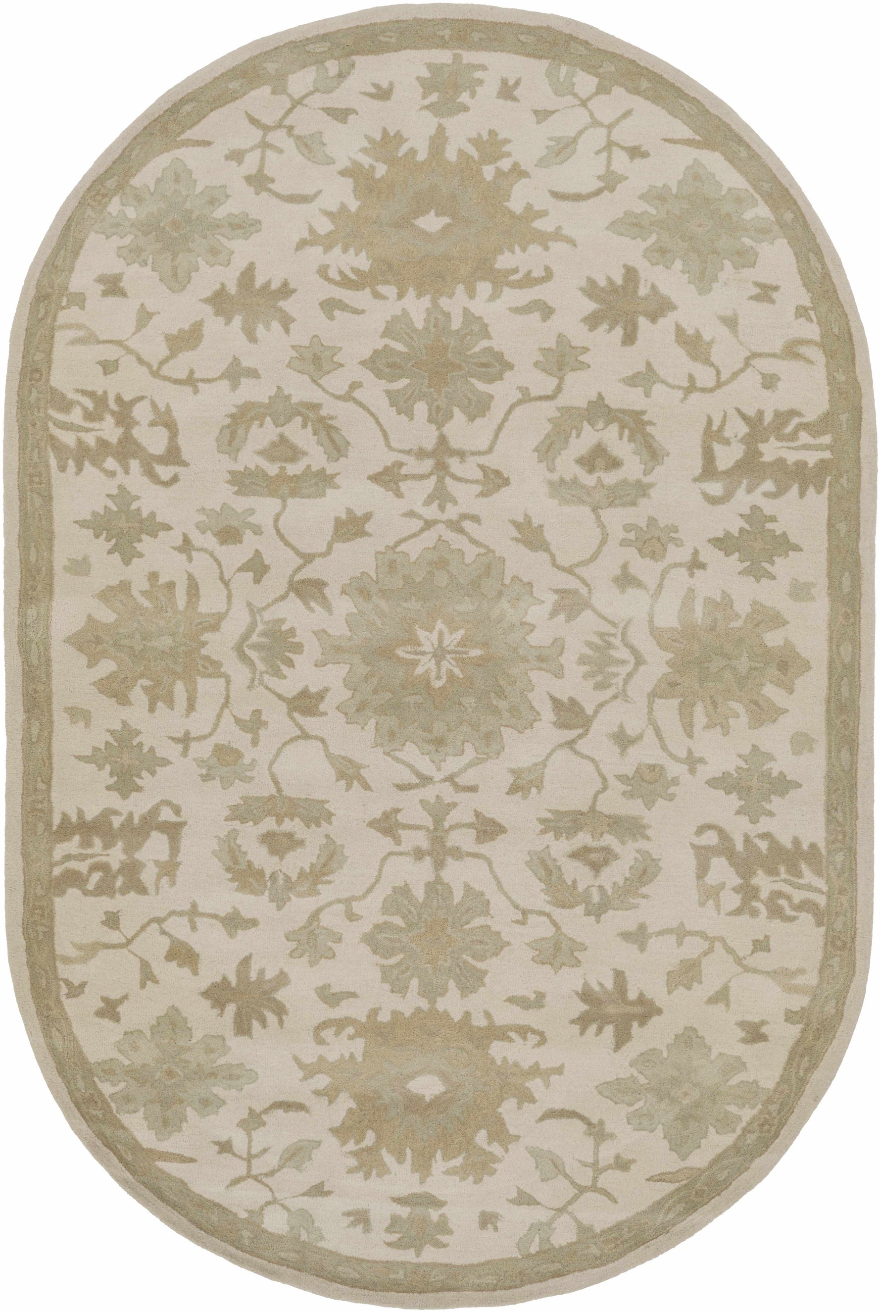 Hazen 1197 Hand Tufted Light Beige Wool Rug
