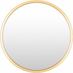 Guindarohan Gold Frame Round Mirror
