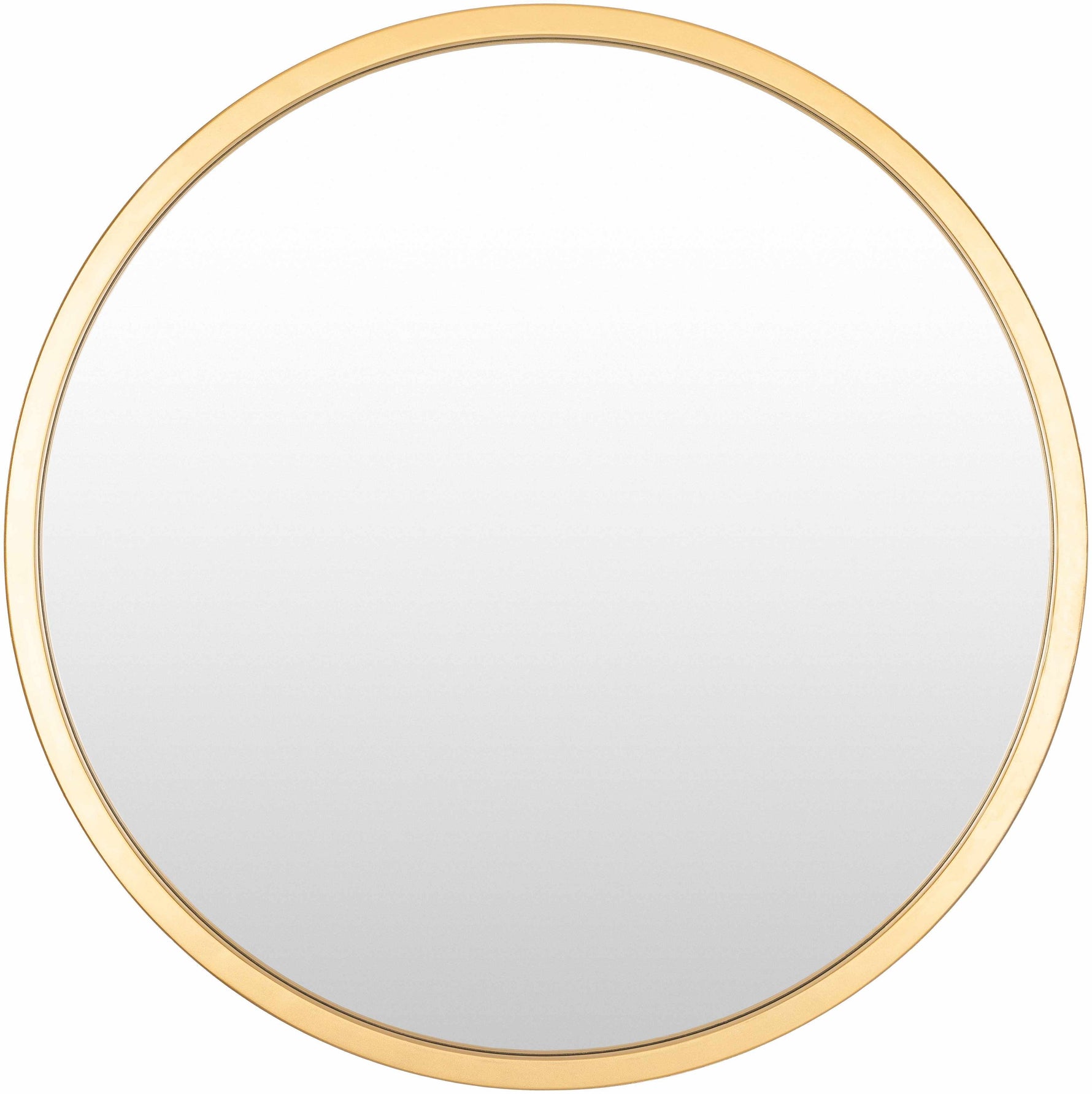 Guindarohan Gold Frame Round Mirror