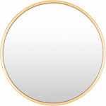 Guindarohan Gold Frame Round Mirror