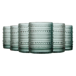 Tonal Hobnail Lowball Glassware, Set of 6