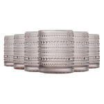 Tonal Hobnail Lowball Glassware, Set of 6