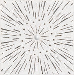 Garnet White Mosaic Starburst Wall Art - Clearance