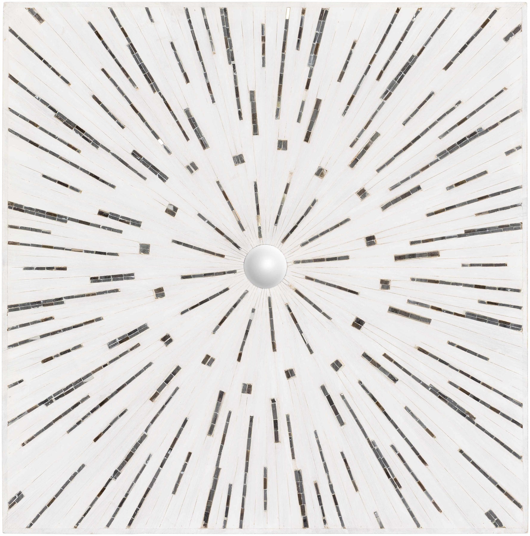 Garnet White Mosaic Starburst Wall Art - Clearance
