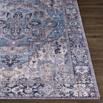 Neyland Iris Blue Area Rug 2362
