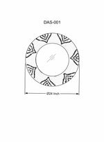 Ipilan Moonj Grass Starburst Round Mirror - Clearance
