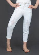 Joyfolie Izzy Denim Jeans in White