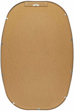 Kopparberg Metallic Silver Gold Frame Round Mirror