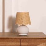 Logale White Solid Ceramic Table Lamp
