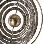 Linntown Antique Gold Circular Metal Sculpture - Clearance