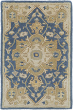 Broomfield 1145 Hand Tufted Blue Wool Rug
