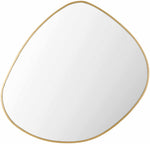 Lochovice Gold Distressed Wood Mirror
