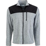 Attack Life By Greg Norman Men's Colorblocked Zip Sweater Gray Size Large