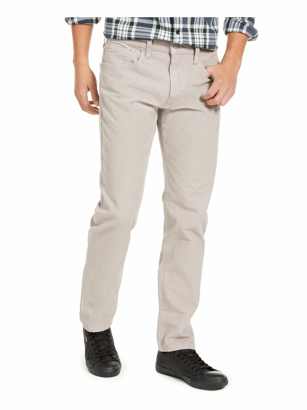 Levi's Men´s 502 Taper Corduroy Pants Gray Size 32x30