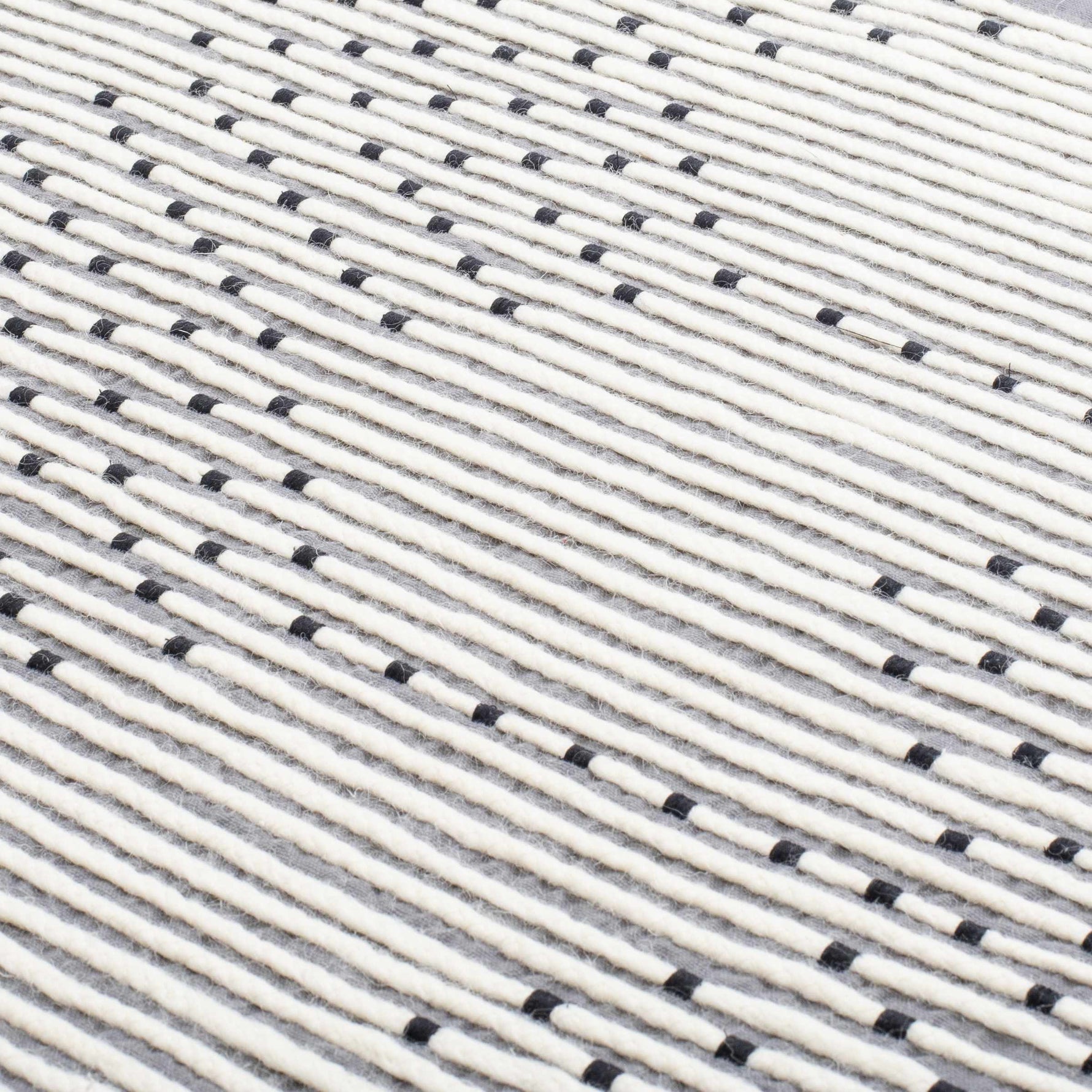 Mansura Gray and White Patterned Wall Hanging