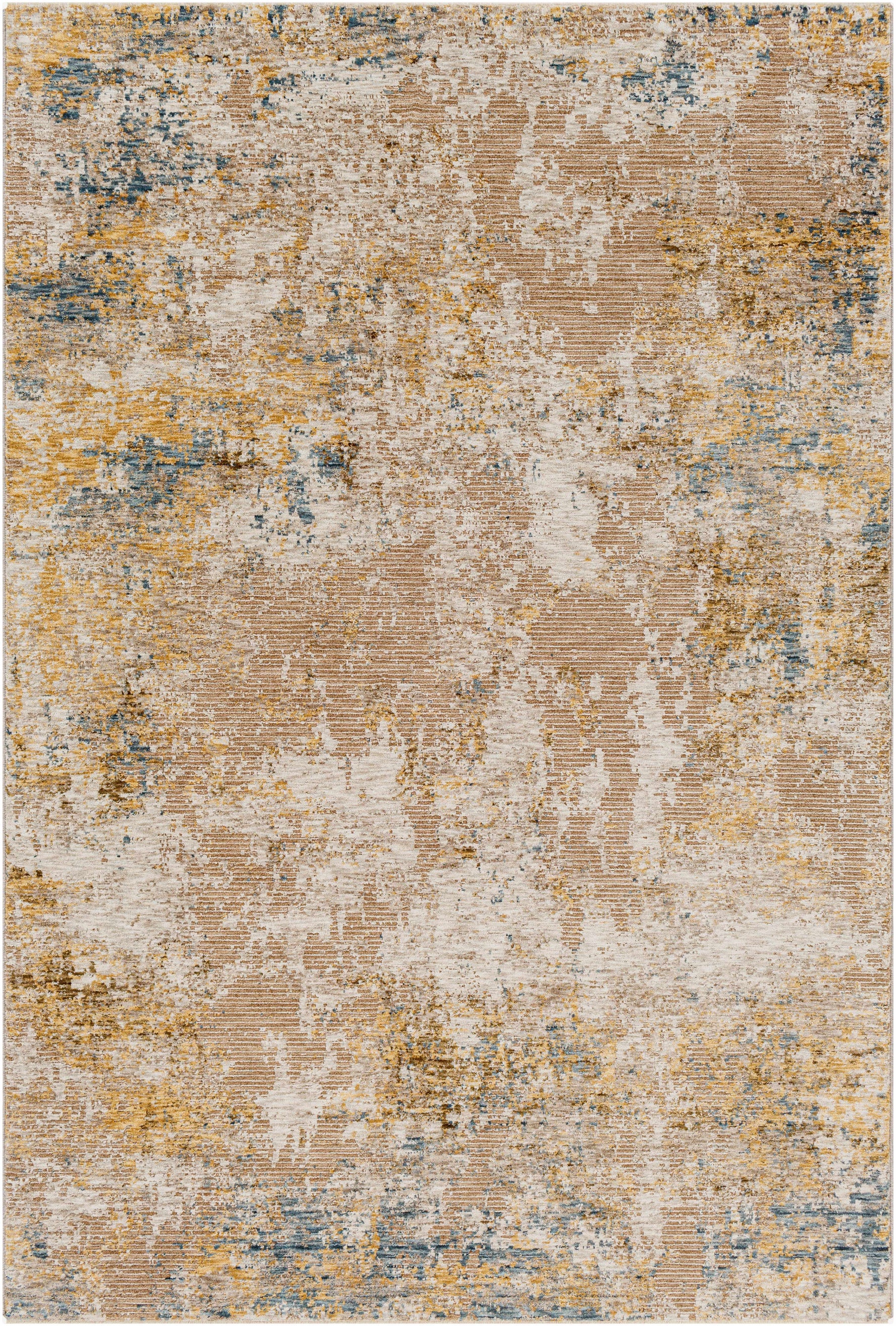 Meads Abstract Mustard Luxe Rug