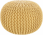 Yablanitsa Orange Knitted Pouf