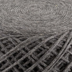 Moapa Charcoal Wool Pouf