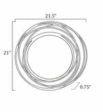 Monamon Round Rattan Mirror