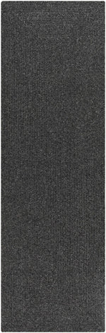 Black Braided Faux Jute Outdoor Rug