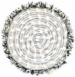 Matagami Beige Hand Woven Stool - Clearance