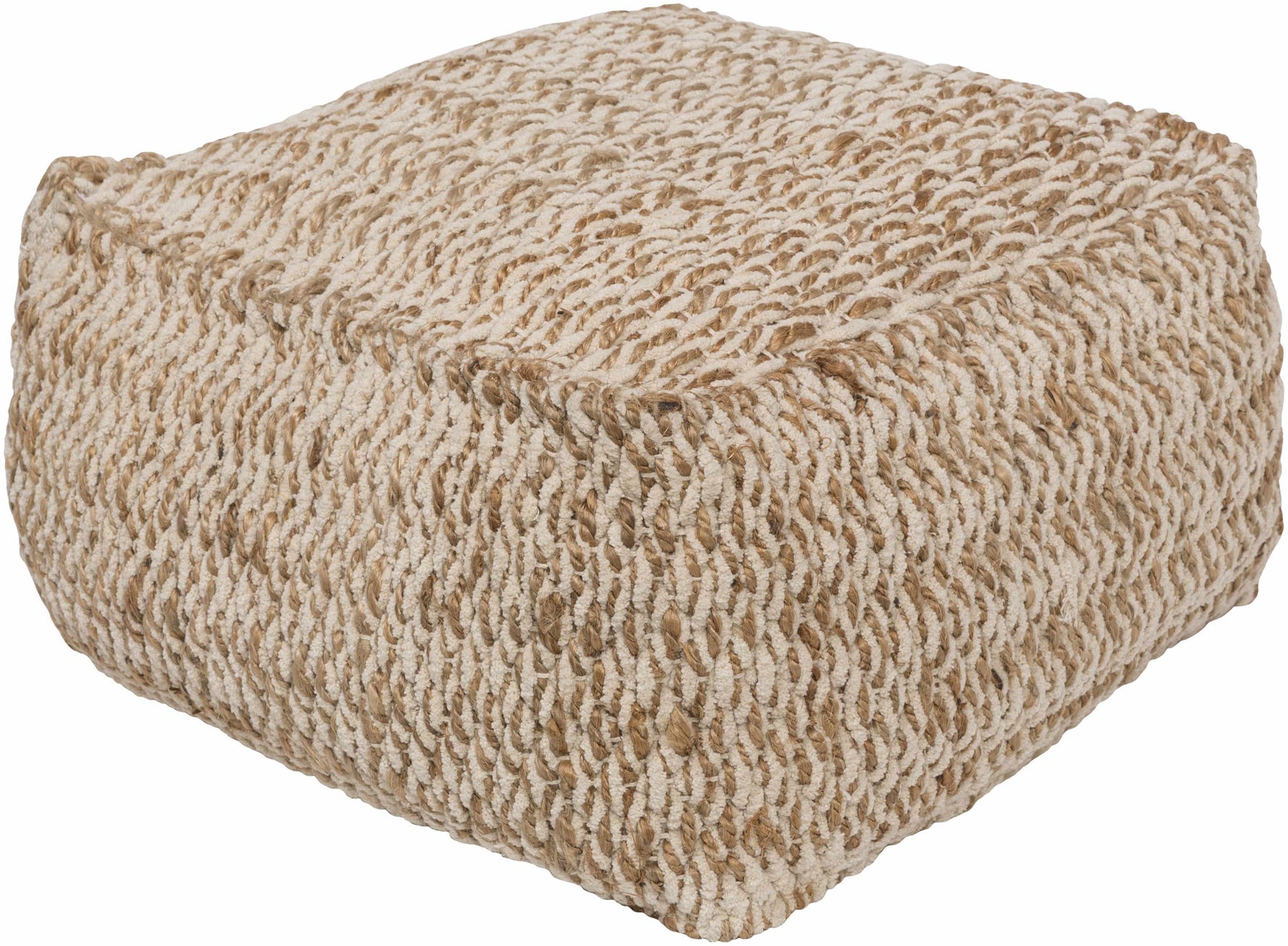 Netcong Tan Jute Pouf - Clearance