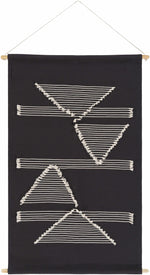 Olmitz Black-Beige Modern Geometric Wall Hanging