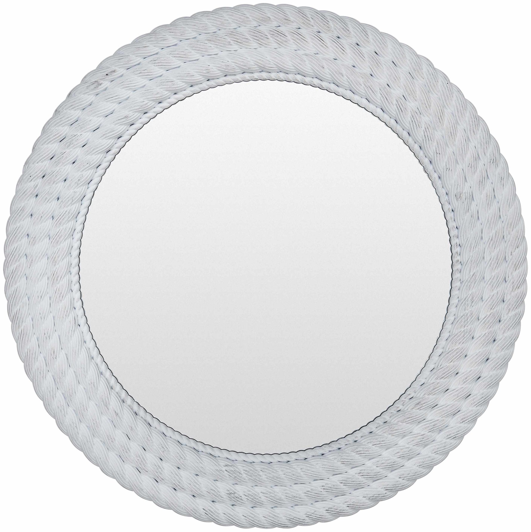 Polverigi Round White Mirror - Clearance