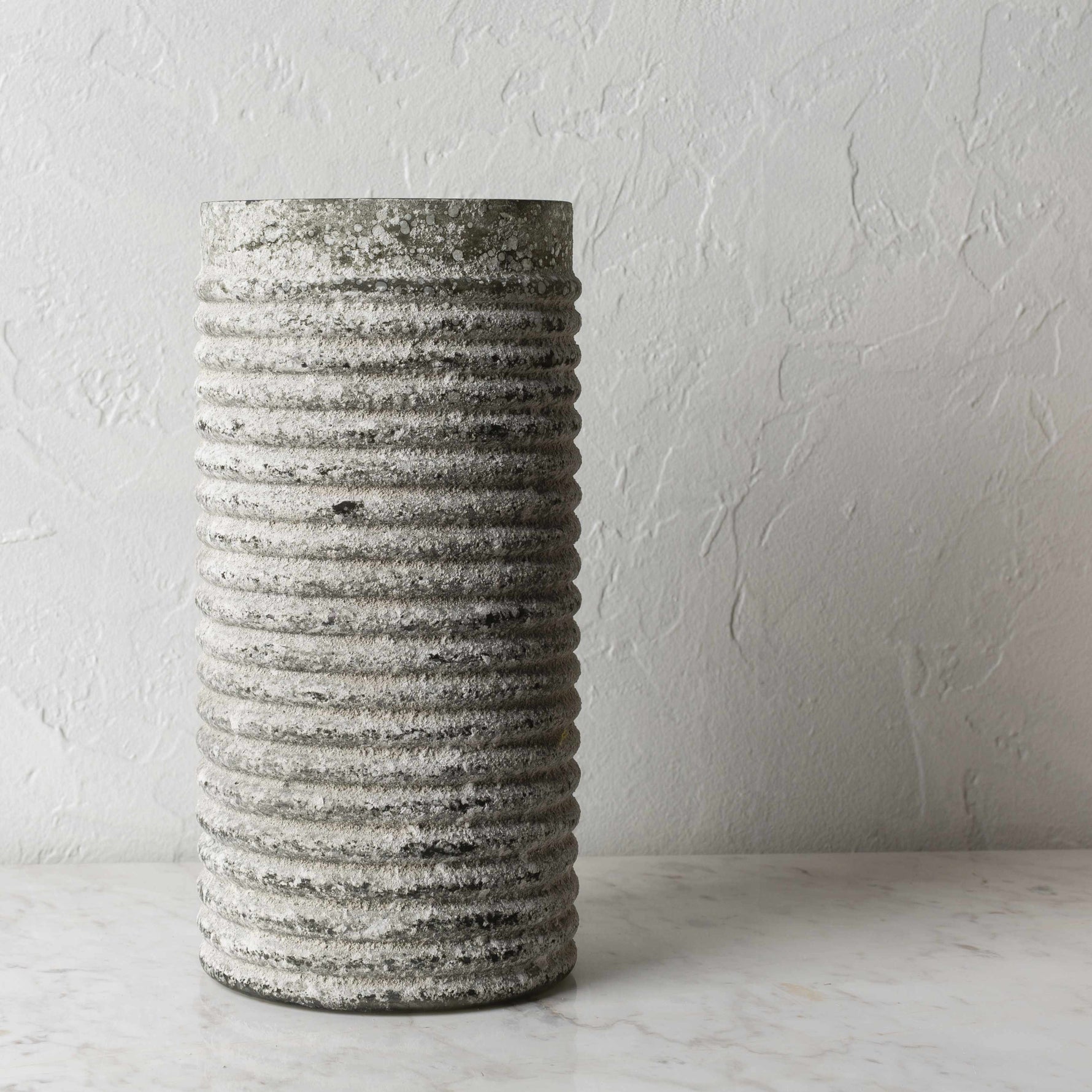 Polopina Gray Textured Cylindrical Decor - Clearance