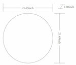 Round Mirror with Black Aluminum Frame