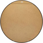 Round Mirror with Black Aluminum Frame