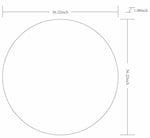 Pontalina Round Silver Gray Mirror