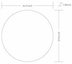 Pontalina Round White Mirror - Clearance